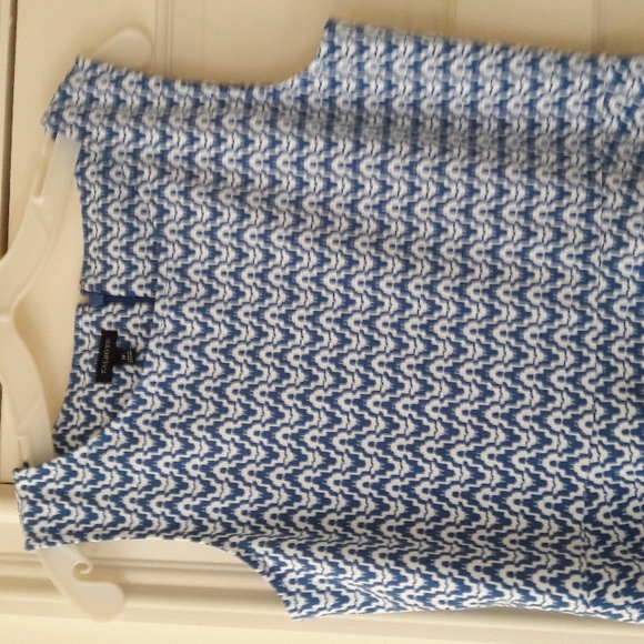 Talbots Blue and White Dress - Picture 2 of 7